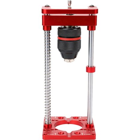 Support pour perceuse électrique à main / Support de fixation pour perceuse d'établi / Localisateur de trous de charnières de 35 mm pour le travail du bois (1/5)