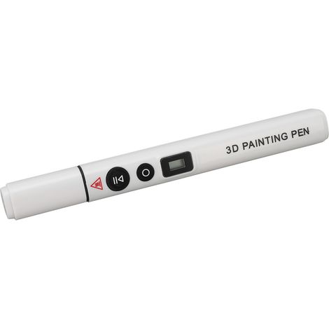 Stylo 3D haute température intelligent avec écran LCD, ergonomique, compatible PLA et ABS, blanc (1/5)