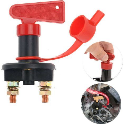 Interrupteur rotatif principal pour batterie de voiture 12/24 V, goujon M10, courant élevé, YD084, 2 positions (1/5)