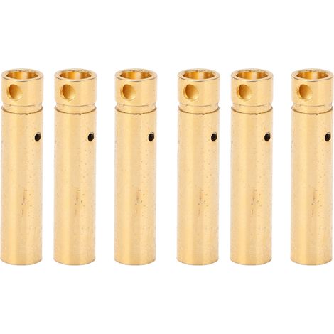 Connecteurs bananes femelles 4 mm en cuivre pur plaqué or pour accessoires de mesure électronique (1/5)