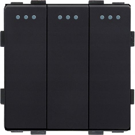 Interruptor de luz 3P inserto mecánico negro RTX SH (1/5)