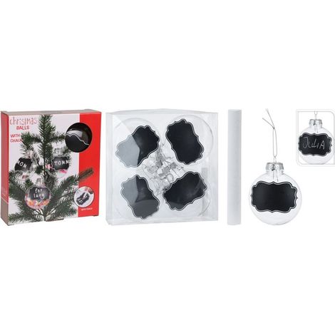 SET BOLAS NAVIDAD PIZARRA PERSONALIZABLE