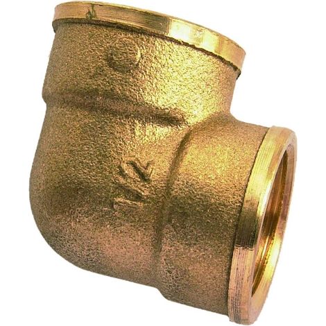 Coude 90° laiton à visser femelle 90 - 1/2" - DUMONT (1/3)