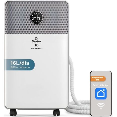 Deshumidificador grunkel dh-16dt 16l wifi silencioso