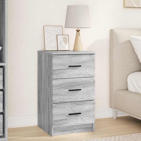 Nachttisch Grau Sonoma 38 x 38 x 66 cm Holzwerkstoff