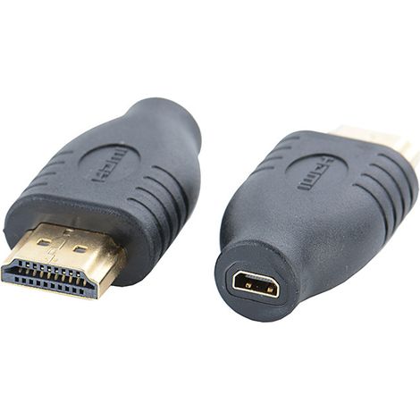 HDMI A male to Micro HDMI female version 1.4 high-definition video transmission adapter, standard miniature male to female adapter. (1/5)