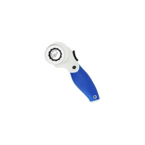 Cutter Rotatif de 45 mm - EINNENFFER - Outil de Découpe Précis pour Couture, Tissus, Cuir et Papier, Poignée Ergonomique et Sécurisée