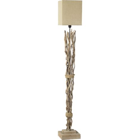 piantana "marica" legno e tessuto, e27 (1/7)