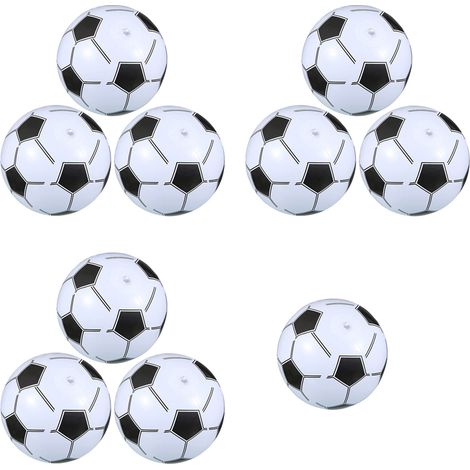 Ballon De Football Gonflable - 10 Pièces - Diamètre 28 Cm Après Gonflage - En Caoutchouc Sans Odeur - Pour Jeux Extérieurs Fêtes Et Activités Familiales (1/5)