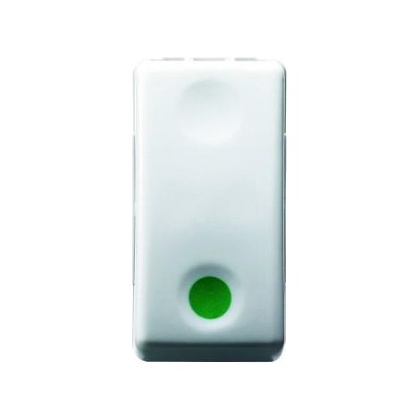 Bouton Gewiss system 1P NA - 10 A - Aus NC symbole vert GW20522