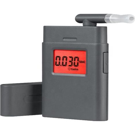 Ethylotest, Écran LCD avec 5Embouchures, Ethylotest Electronique Portable, Ethylometre Personnel Professionnel BAC,Ethylotest Electronique Homologué nf(pile non incluse) (1/5)
