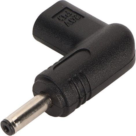 Adaptador USB 3.1 Tipo C hembra a CC 12V, con función de activación de simulador PD integrada, adaptador ligero en ángulo de 90 grados, adecuado para una carga eficiente de portátiles.