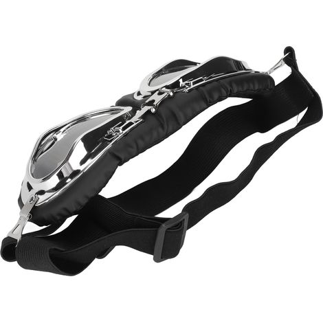 Lunettes de protection oculaire pour chien avec monture pliable et sangle élastique, transparentes, pour chiens de taille moyenne à grande. (1/5)