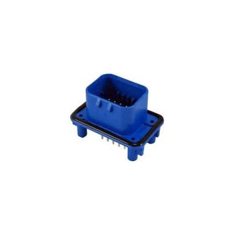 Connettore AmpSeal femmina 14 vie blu da circuito stampato