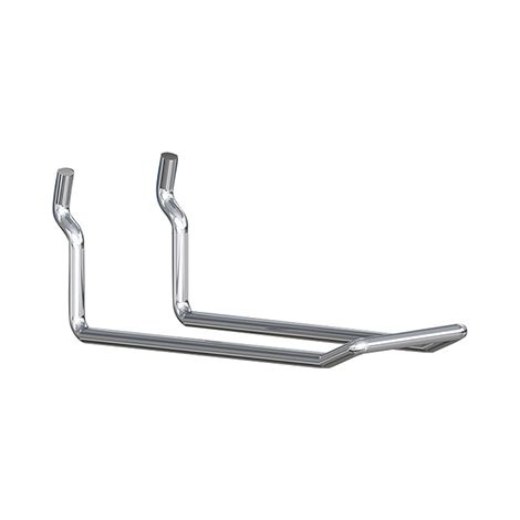 Ganci doppi in metallo per pannello forato - 20 cm. - 8 pz.
