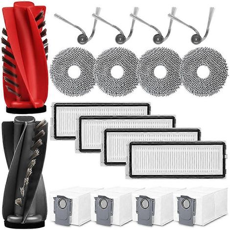Pièce détachée pour aspirateur robot Roborock Qrevo Curv/Qrevo Edge/Qrevo Curve : rouleau principal, brosse latérale, filtre HEPA, sac à poussière (1/5)