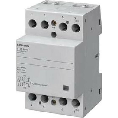 Contactor Siemens 63A 4NA 230VAC 3 módulos 5TT58500