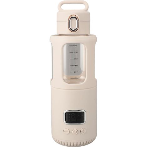 Chauffe-eau Portable, Chauffe-lait, Grande capacité de 11,8 Onces, Rechargeable par USB, Température Réglable, Acier Inoxydable de qualité Alimentaire, pour Voiture, Voyage (1/5)