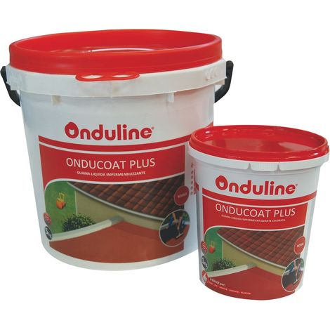 Membrana impermeabilizzante liquida ONDULINE per terrazze, resistente ai raggi UV - Rosso - 1 kg