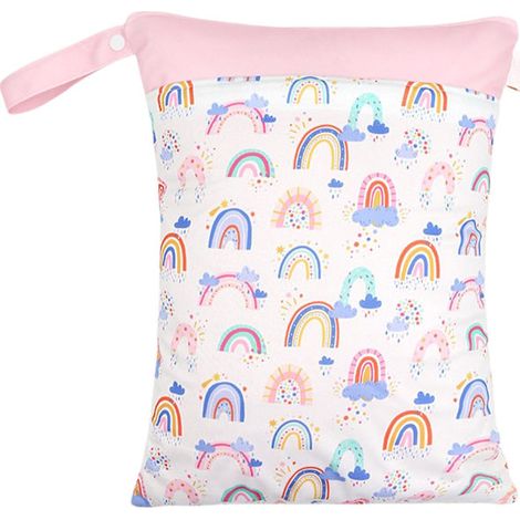 Sac pour maillot de bain mouillé, sac étanche compatible avec les maillots de bain, poches zippées, sac de natation et de yoga réutilisable et lavable (1/5)