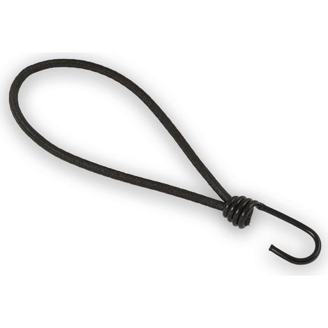 Filiyano-25 élastiques avec crochet, tendeur d'extension de bâche de 20 cm avec boucle à crochet spiralée 200 mm Ø 6 mm, boucle d'extension noire (BT) (1/4)