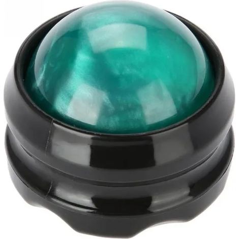 Rouleau de massage portable mini à disque, 4 couleurs, en résine, avec balle de massage pour thérapie anti-âge et fascia 04426