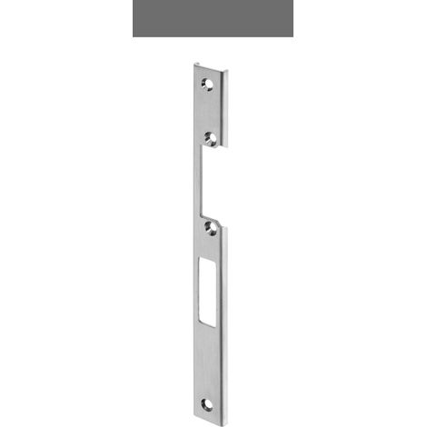 WILKA Schließblech U-förmig Falle und Riegel, rechts, 245 x 24 x 6 mm, Edelstahl