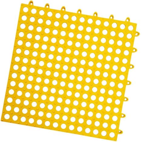 Tapis de repos pour lapin avec trou, lavable et durable, 30 x 30 cm, pour chatons et chiots, anti-fuite d'eau, pour cage de petits animaux.-yellow (1/5)