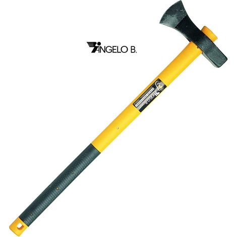 MAZZA ACCETTA ASCIA SPACCALEGNA MANICO IN FIBRA 3500gr ANGELO B. (1/4)