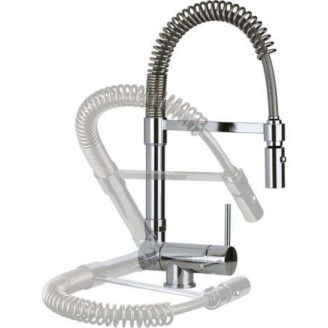 Mezclador fregadero bajo ventana con muelle Gattoni Rubinetterie 0285/PCC0. Cromo