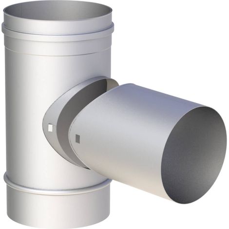 Raccord Té à 87° Ø 200 mm avec douille de raccordement enfichable