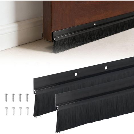2 x Brush Seal Draught Excluder Cold Insect Protection Door Seal for Garage Door (1/5)