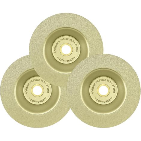 Diamant-Schleifscheibe 125mm, 3 Stück, für Granit, Marmor, Fliesen (1/5)