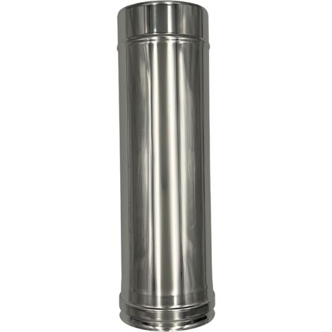 EINSIDE Tubo Doppia Parete in Acciaio Inox AISI 316, Lunghezza 100 cm – ø 130/180 mm