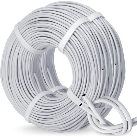 Tuyau souple Panda en PVC noir et blanc double couche (50 m) 1/8" (3/5 mm), résistant aux UV, pour micro-irrigation goutte à goutte extérieure et arrosage de jardin.