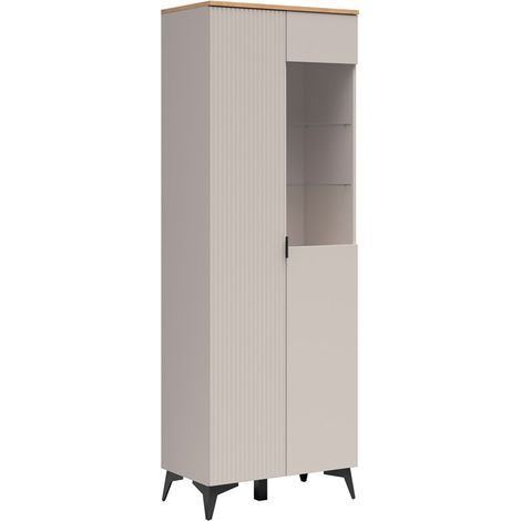 Vaisselier 2 portes Vicky Cachemire et Bois (1/5)