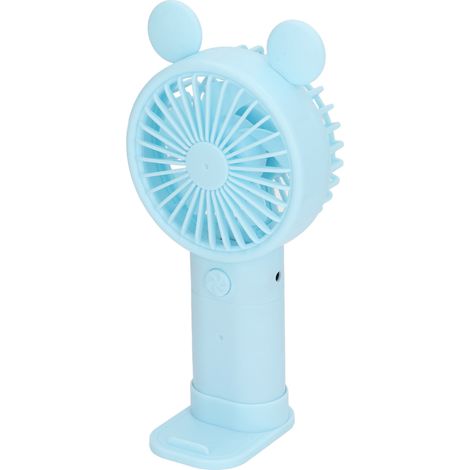 Ventilateur de Poche Mini USB Rechargeable 1200mAh Double Moteur Portable Bleu (1/5)