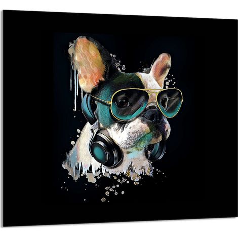 PANEL DE VIDRIO PARA COCINA 65x60 Perro (1/5)