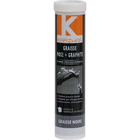 Graisse noire mos2 + graphite - cartouche de 400g KARZHAN - 61928 (1/2)