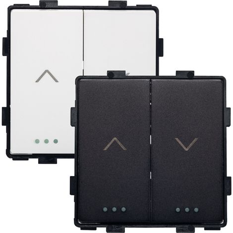 Bouton-Poussoir pour Volets Roulants Automatiques avec Flèches Modern  Blanc