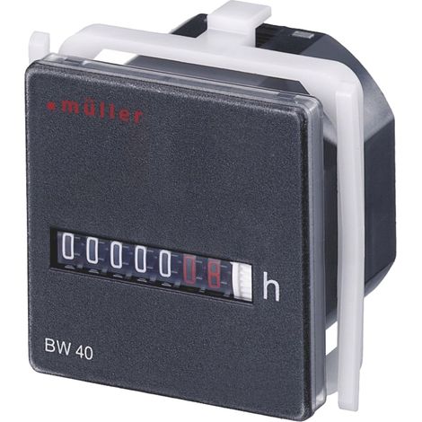 Müller BW 40.18 24V 60Hz Betriebsstundenzähler Rollenzählwerk