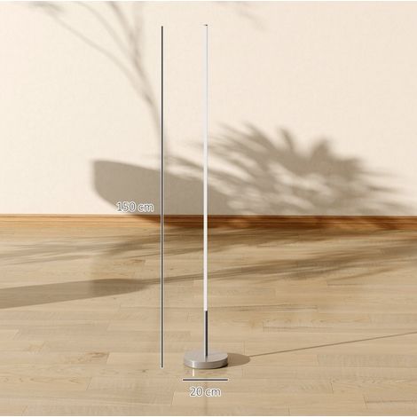 LED-Stehlampe 20 x 20 x 150 cm mit einstellbarer Farbtemperatur, silber OKMYHOME (1/5)