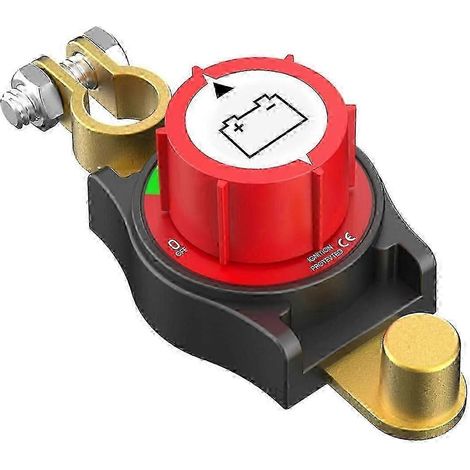 Interrupteur de déconnexion de batterie à borne supérieure 12 V, coupe-batterie marche/arrêt 12-48 V pour voitures (1/5)
