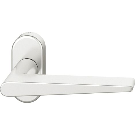 FSB Rahmentürdrücker 09 1005 Hochhaltefeder B ovale Rosette Aluminium silber (1/3)