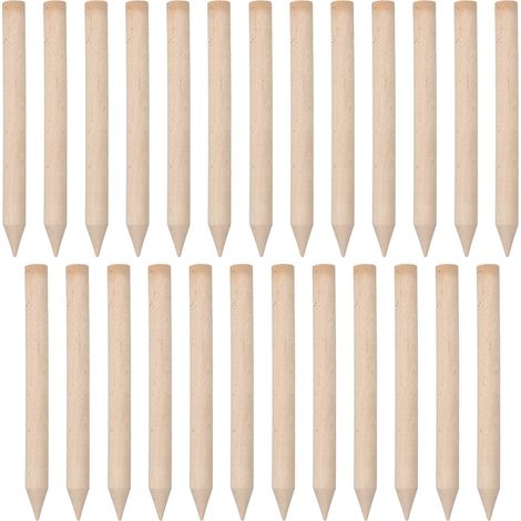 Tuteurs géodésiques en hêtre KOTARBAU® pour tomates, légumes et arbres, 30 cm, lot de 25