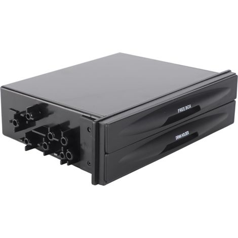 Double Layer Car Cup Holder Storage Box with Locking Latches (1/4)