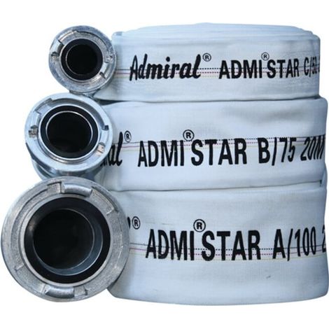 Bau-/Industrieschlauch Admi®Star 602 Innen-Ø 25 mm Länge 20 m Storz D weiß