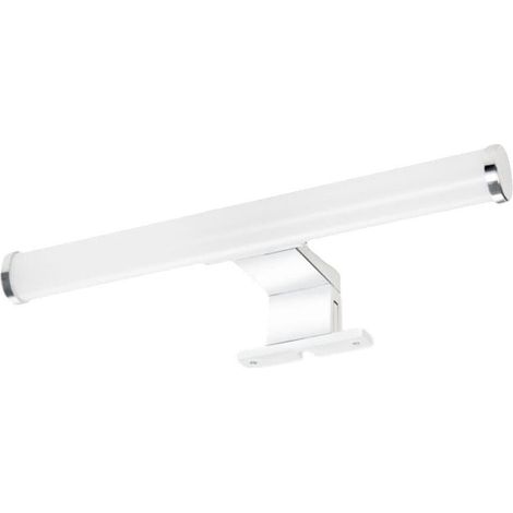 TrAdE Shop Traesio - Lampada Led Da Specchio 6w Bagno Luce 4000k Ip44 Tondo Argento Doppia Istallazione 400pc-an - (1/5)