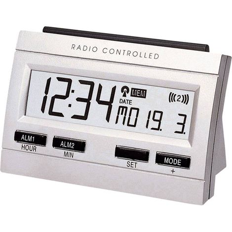 Techno Line 02991 Radiocontrollato Sveglia Argento Tempi di allarme 2 (1/4)