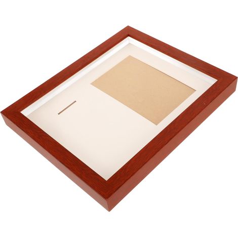 Cadre Photo de Bureau en Bois Élégant pour Médailles Vitrine à Médailles Chic Protection pour Affichage et Rangement de Sport (1/5)